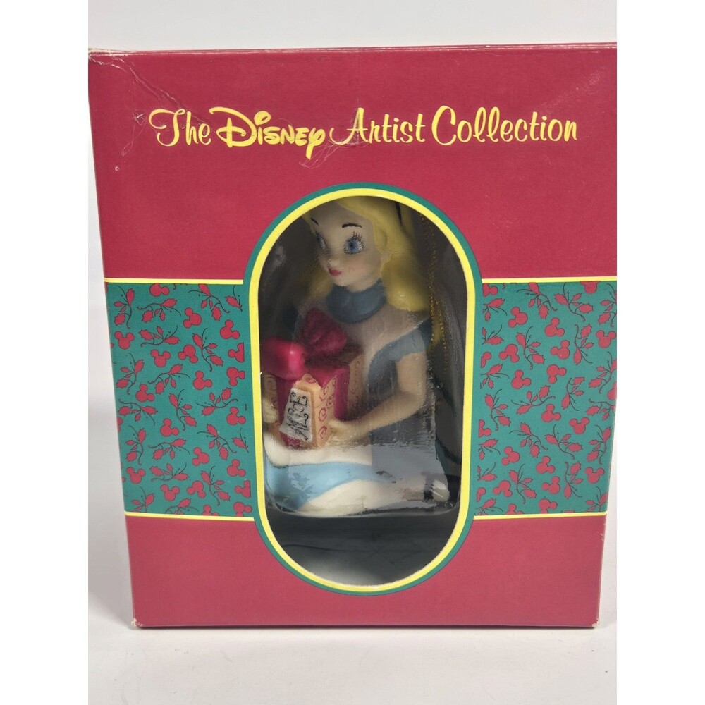 RARE Vintage Disney Artist Collection Alice In Wonderland 4” Christmas Ornament